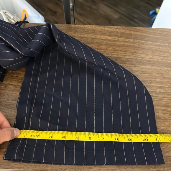 ❤️gap Navy Pinstripe Pants L - Picture 8 of 14